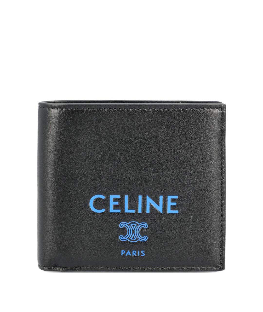 CELINE Черный кожаный кошелек, фото 1