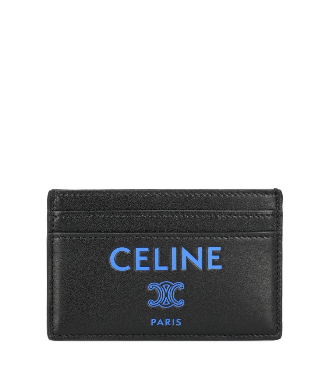 CELINE Черный кожаный кардхолдер, фото 1