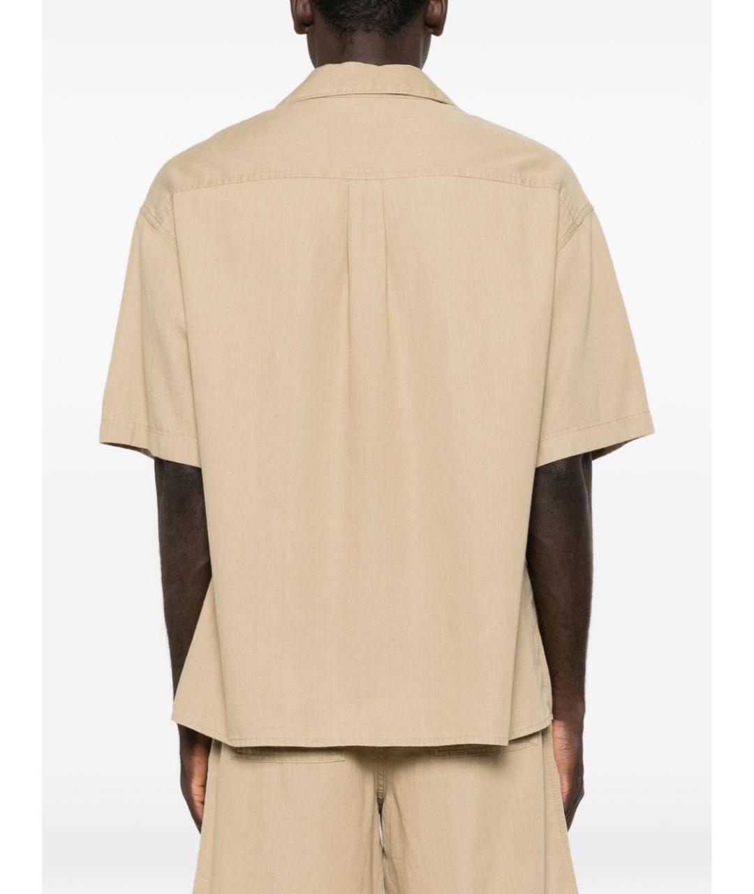 LOEWE Бежевая хлопковая кэжуал рубашка, фото 3