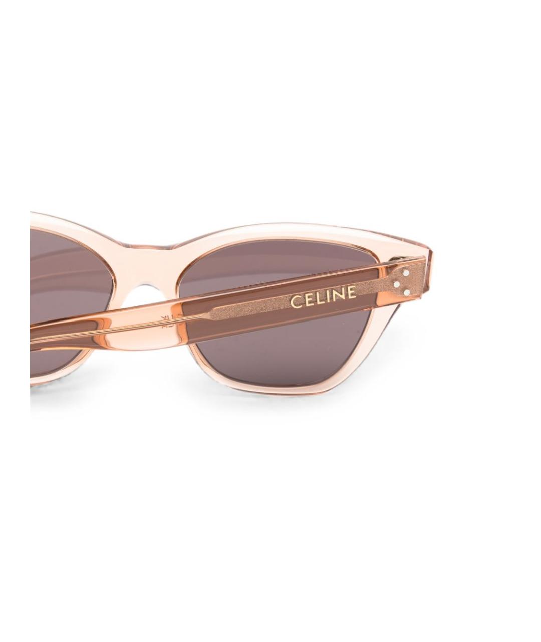 CELINE Коричневые солнцезащитные очки, фото 3