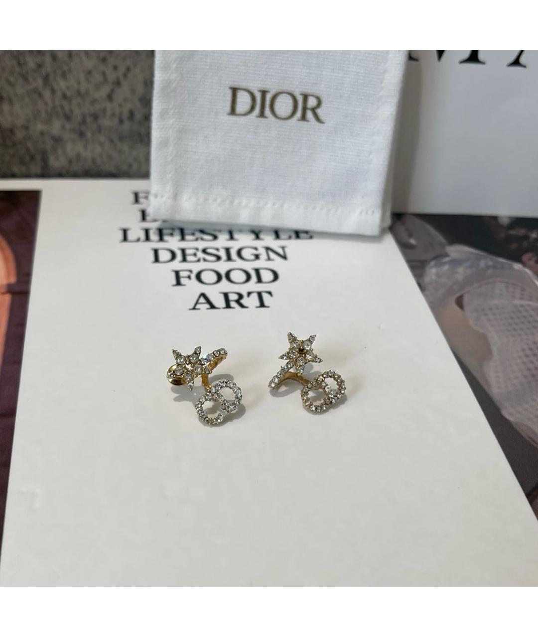 CHRISTIAN DIOR Золотые серьги, фото 4
