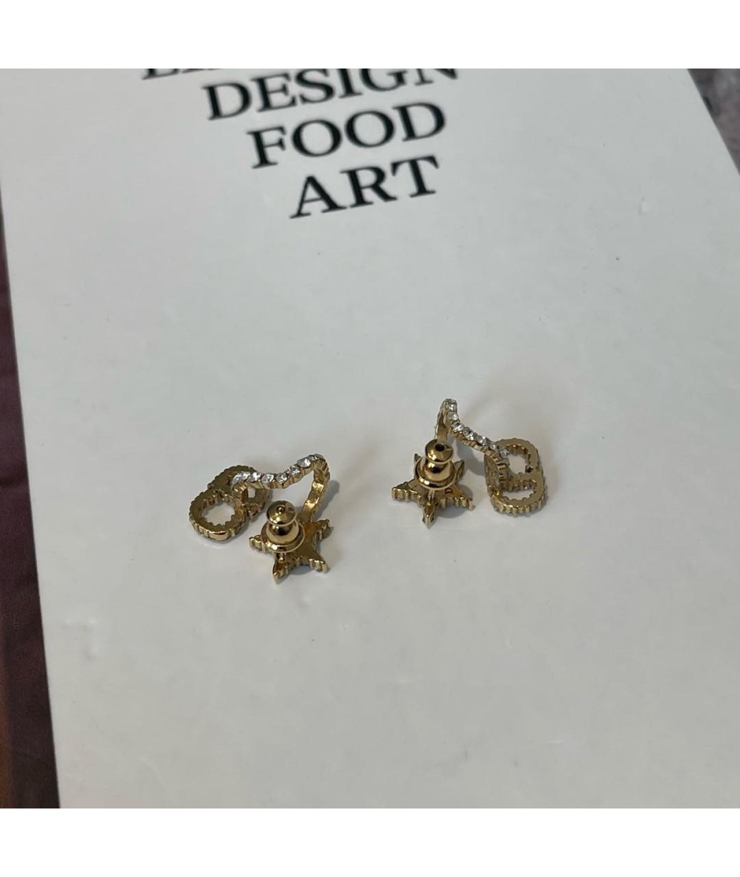 CHRISTIAN DIOR Золотые серьги, фото 3