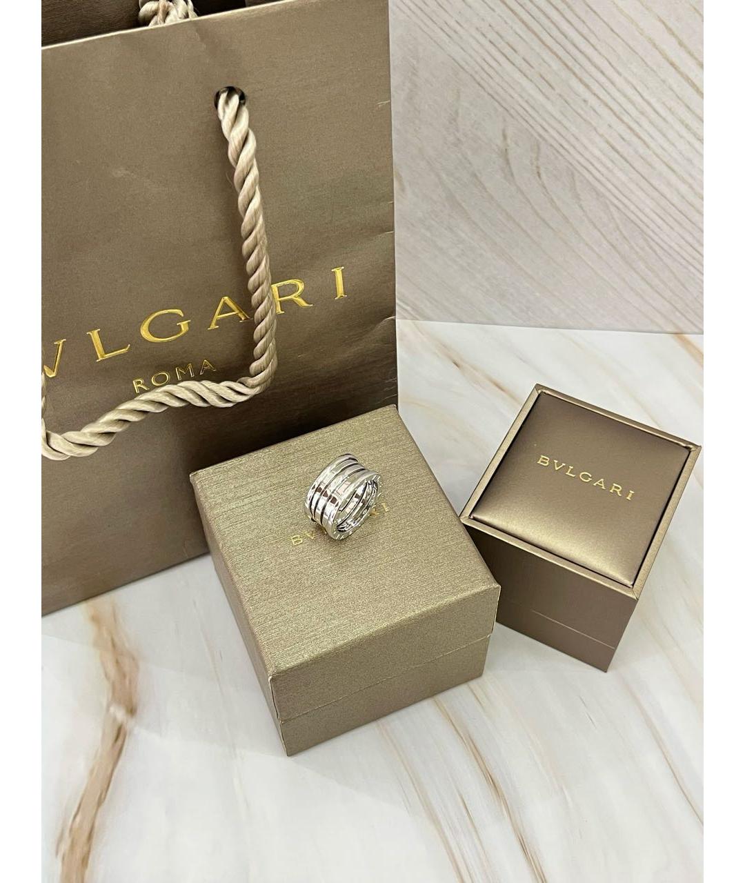 BVLGARI Серебряное кольцо из белого золота, фото 2