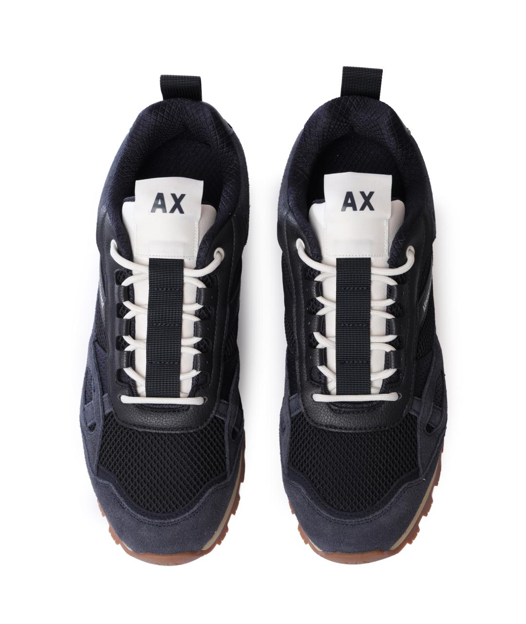 ARMANI EXCHANGE Темно-синие низкие кроссовки / кеды, фото 3