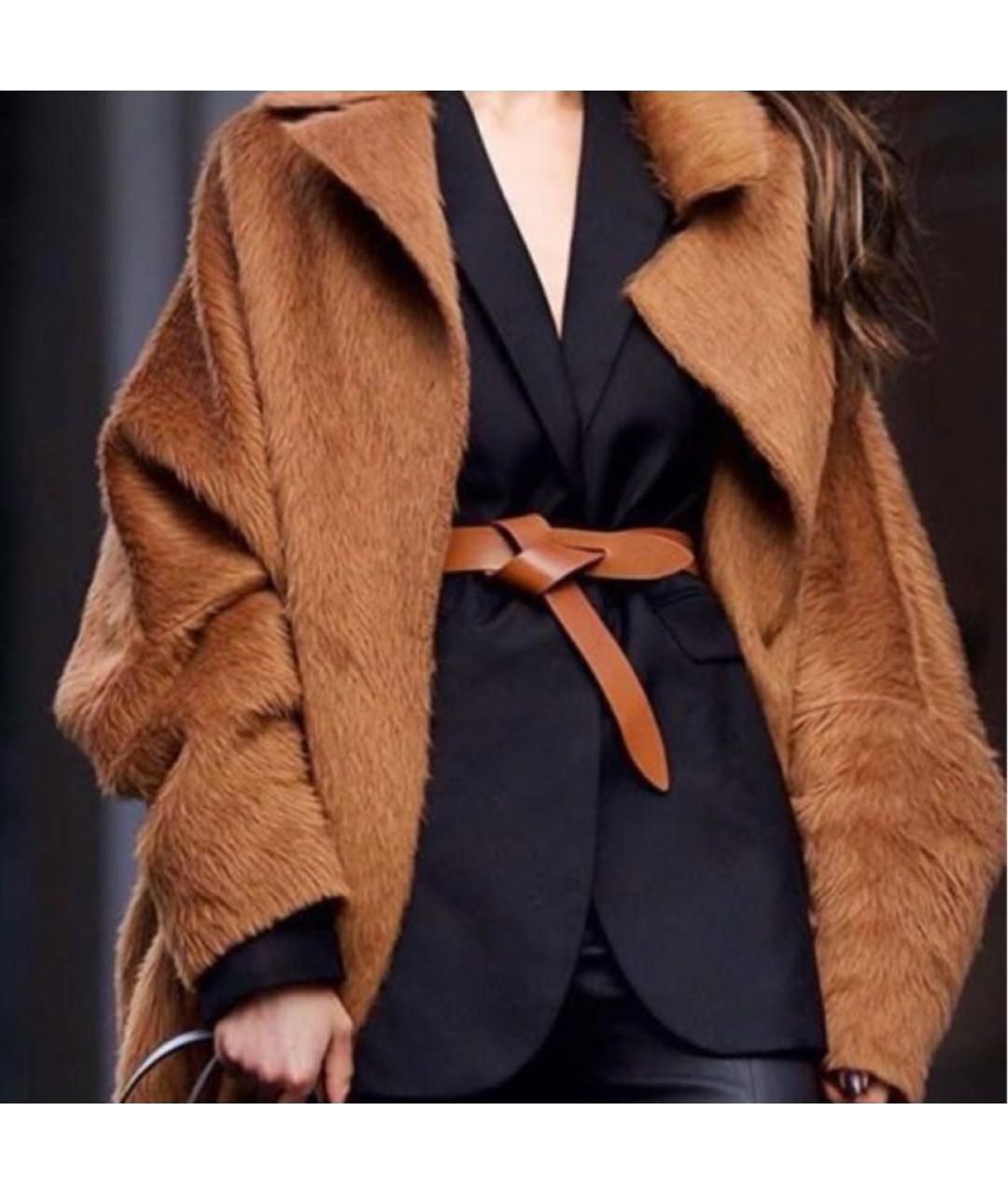ISABEL MARANT Коричневый кожаный ремень, фото 4