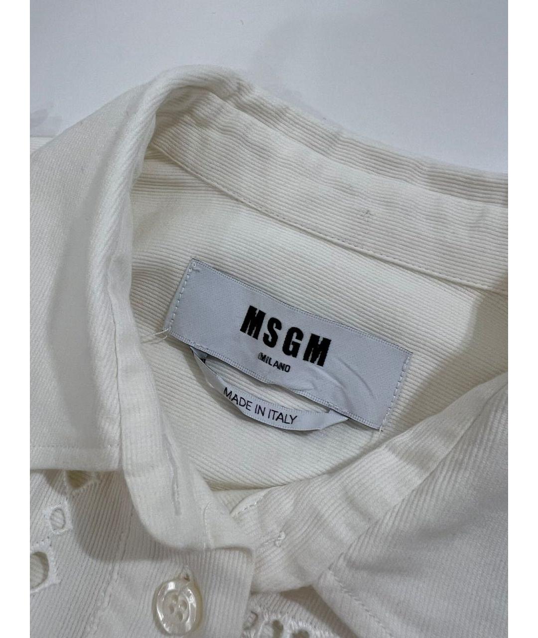 MSGM Белое платье, фото 5