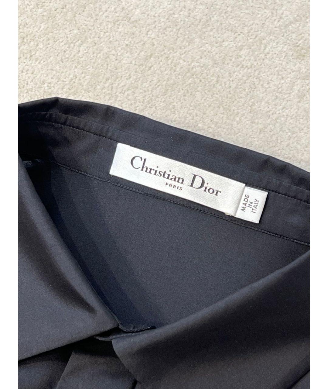CHRISTIAN DIOR Черная шелковая блузы, фото 5
