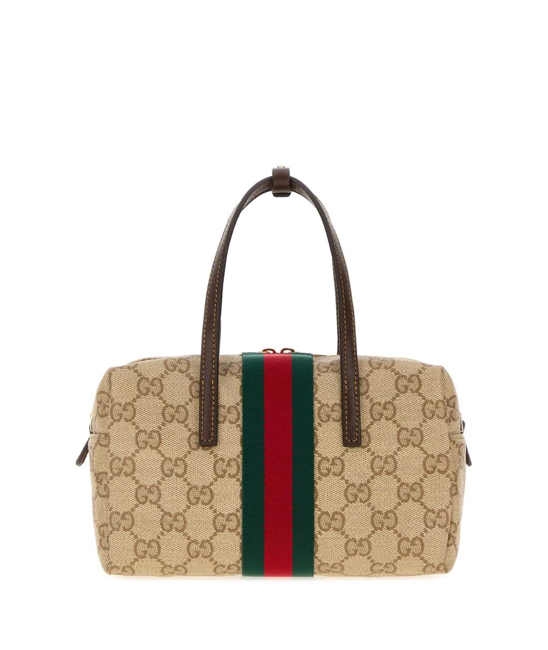 GUCCI Бежевая хлопковая сумка через плечо, фото 3