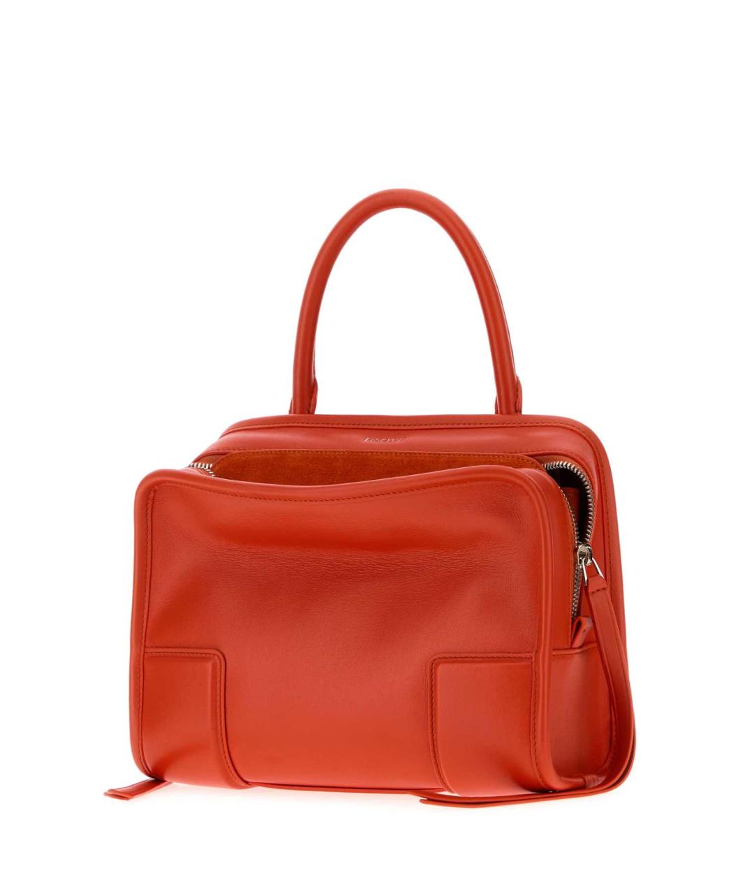 LOEWE Красная кожаная сумка тоут, фото 2