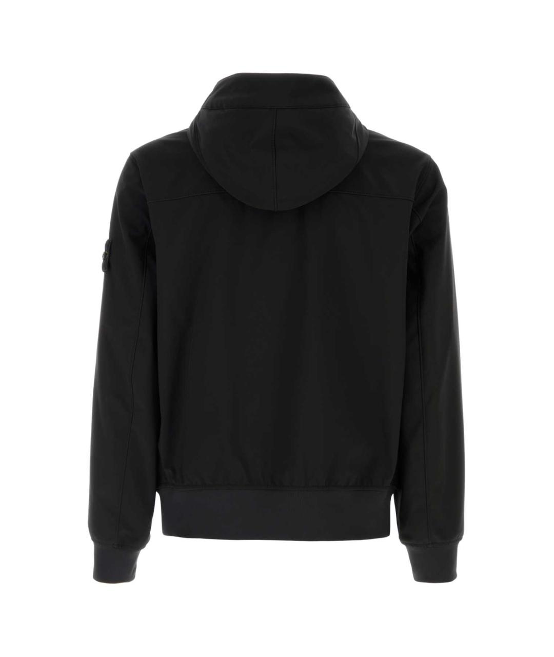 STONE ISLAND Черная полиэстеровая куртка, фото 2