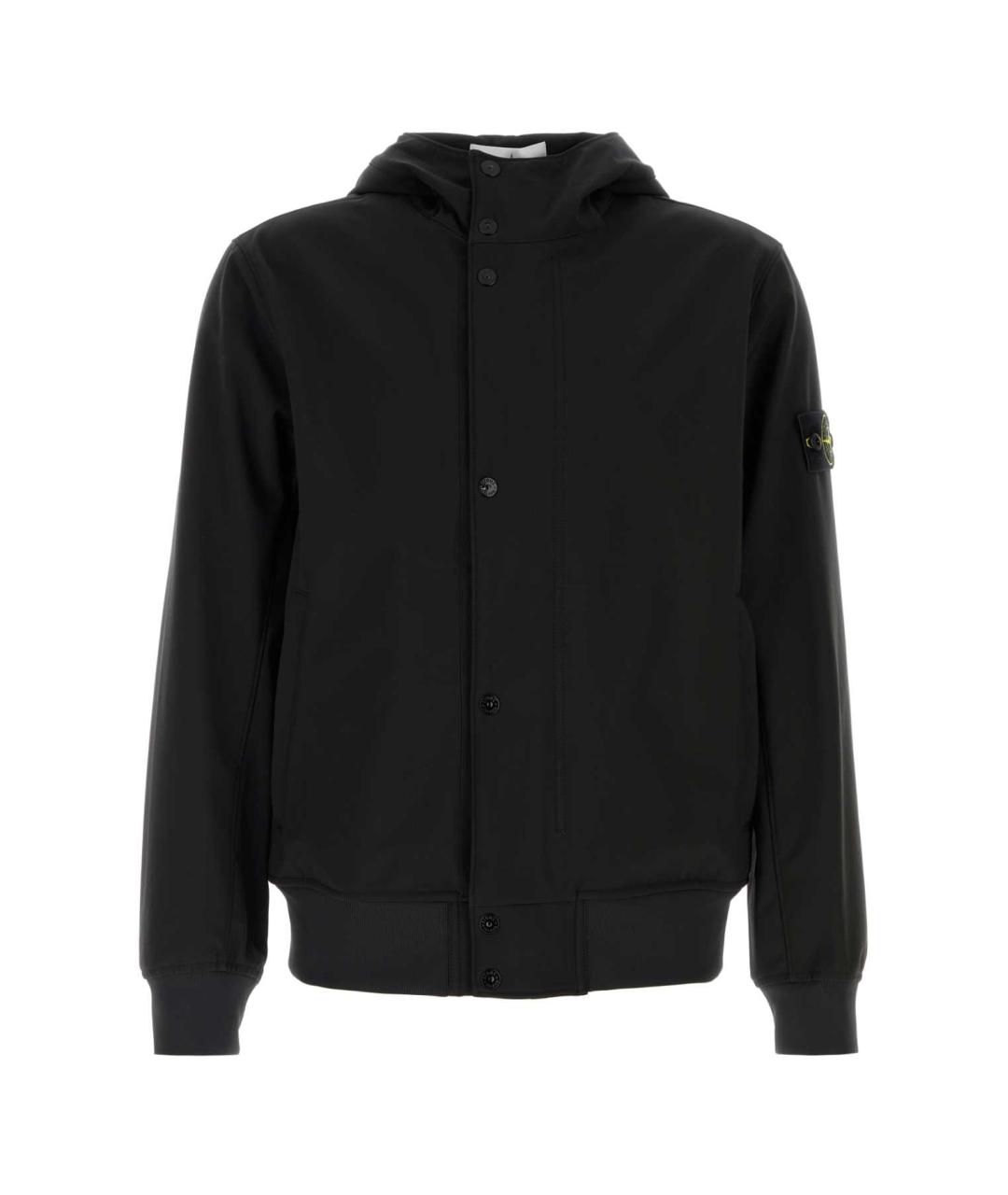 STONE ISLAND Черная полиэстеровая куртка, фото 1