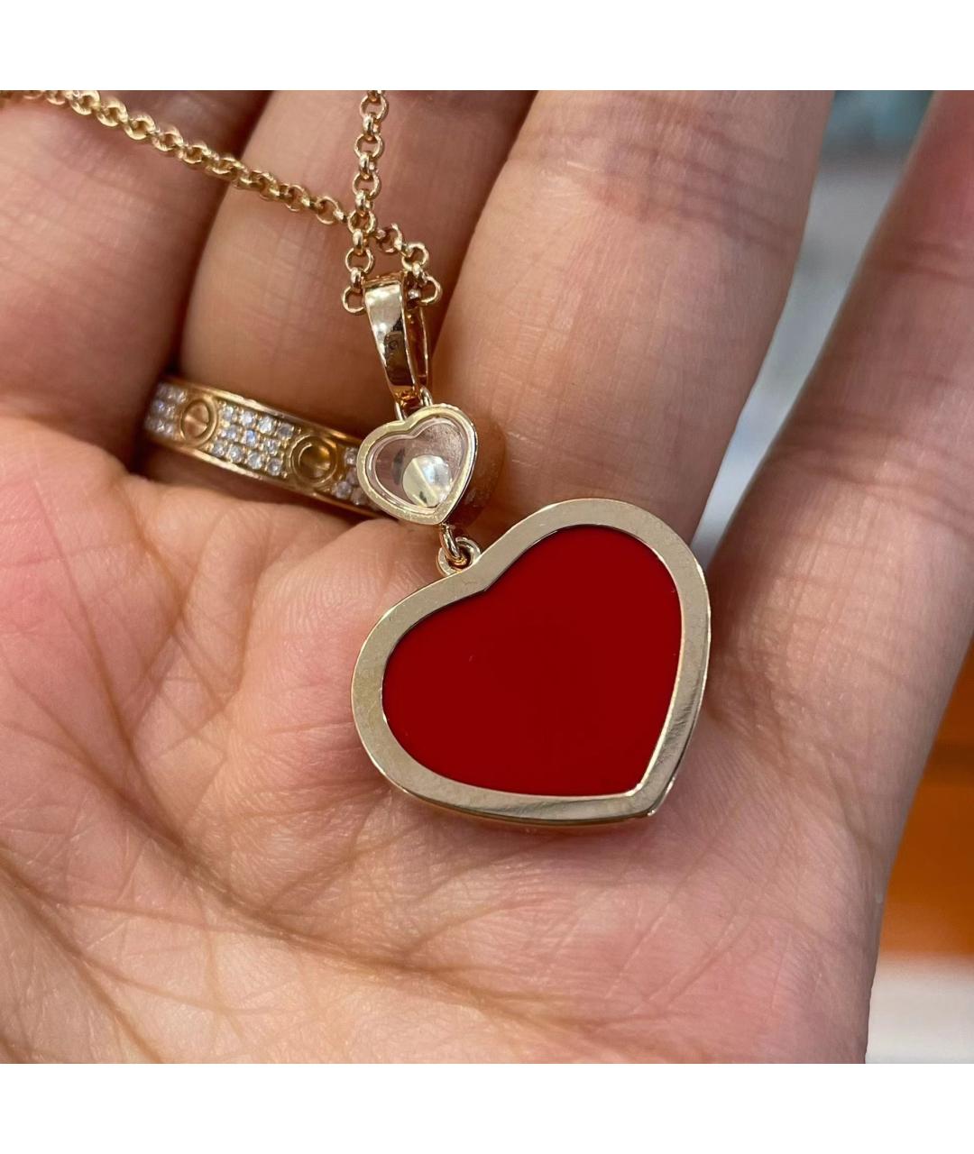 CHOPARD Красное колье из розового золота, фото 2