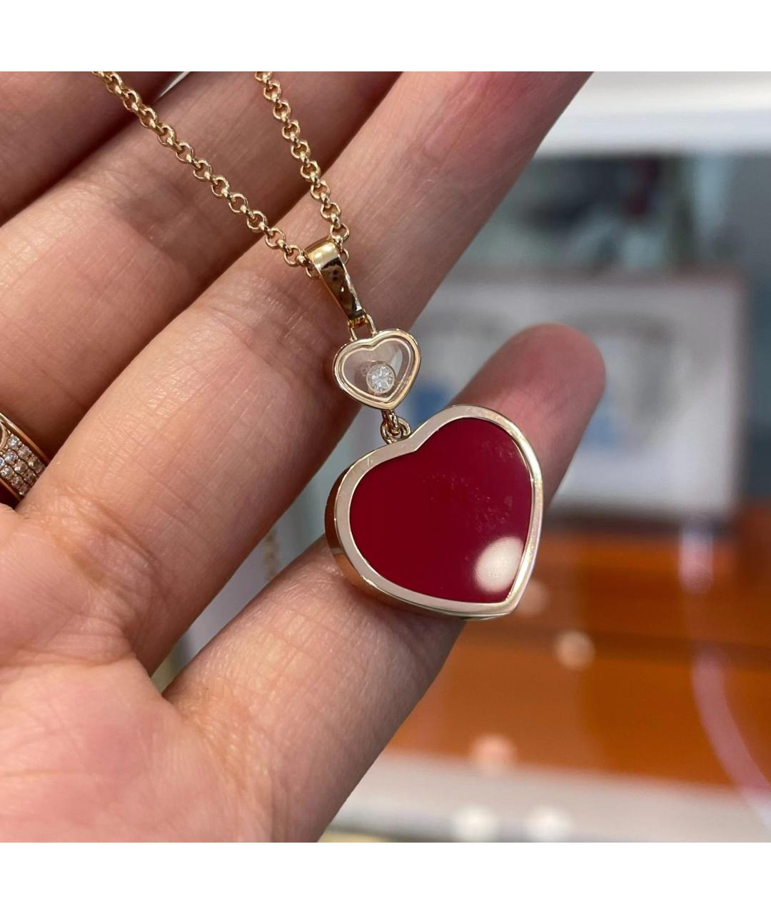 CHOPARD Красное колье из розового золота, фото 7