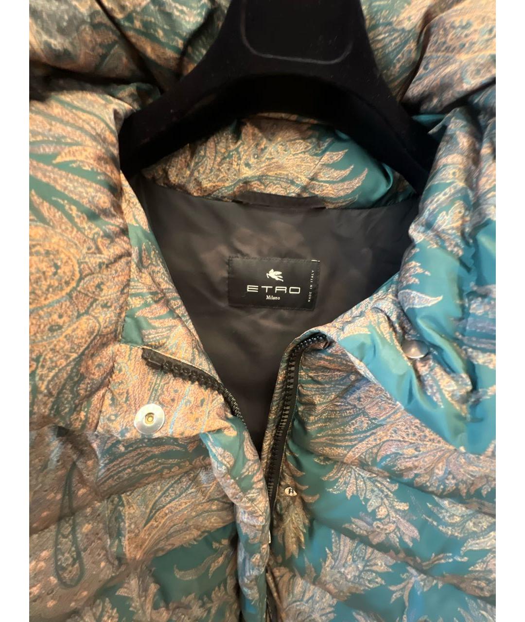 ETRO Зеленая полиэстеровая куртка, фото 3