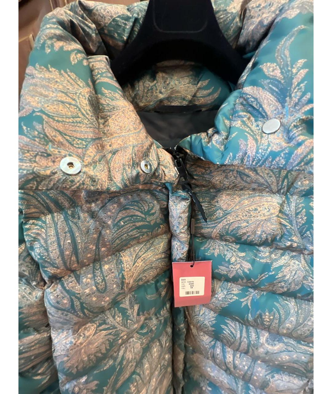 ETRO Зеленая полиэстеровая куртка, фото 4