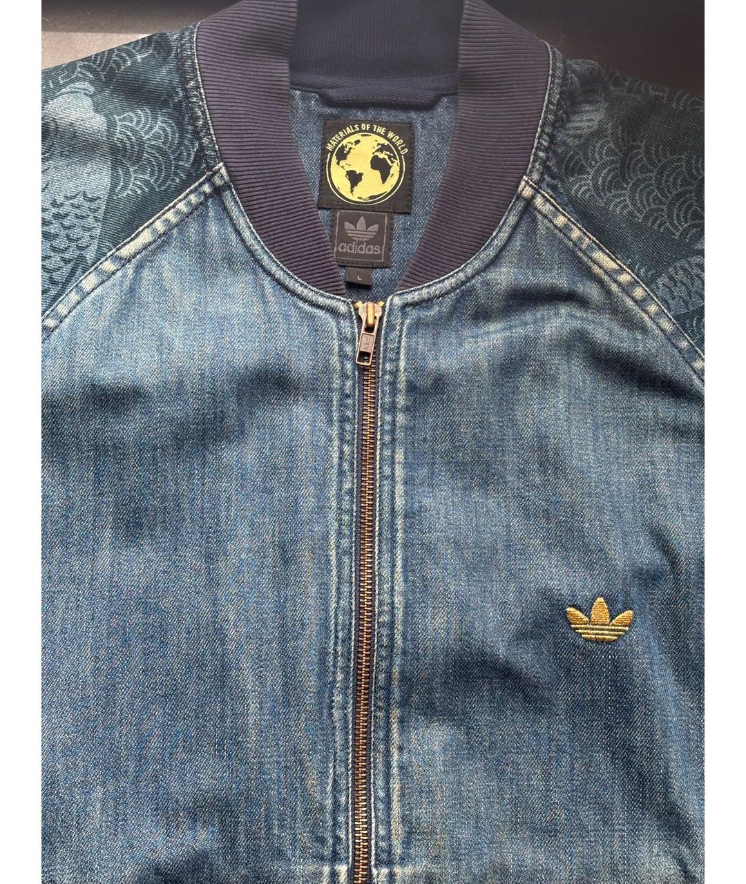 ADIDAS Синяя деним куртка, фото 3