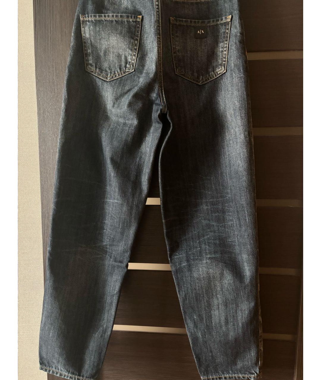 ARMANI EXCHANGE Темно-синие хлопковые джинсы слим, фото 2