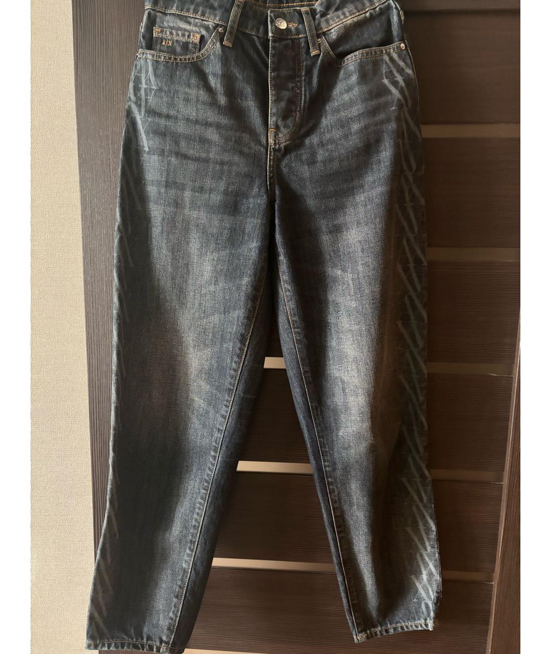 ARMANI EXCHANGE Темно-синие хлопковые джинсы слим, фото 5