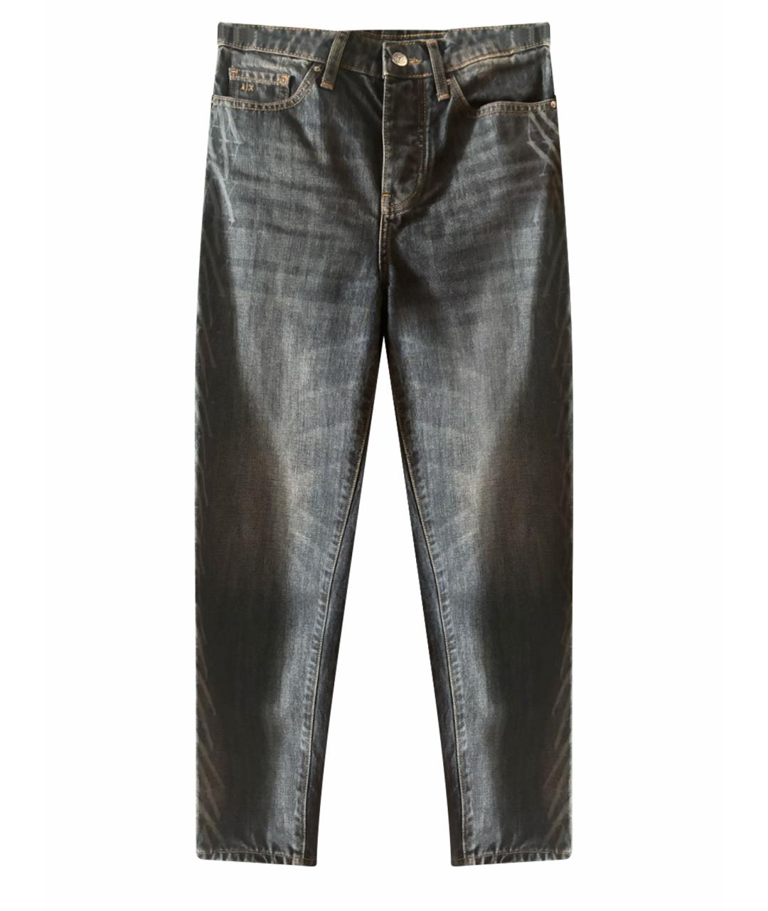 ARMANI EXCHANGE Темно-синие хлопковые джинсы слим, фото 1