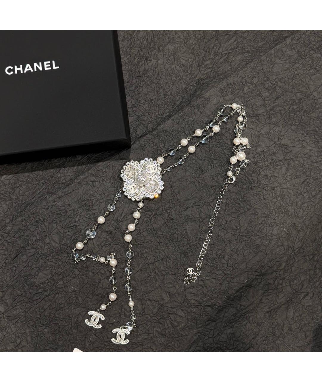 CHANEL Серебряное колье, фото 3