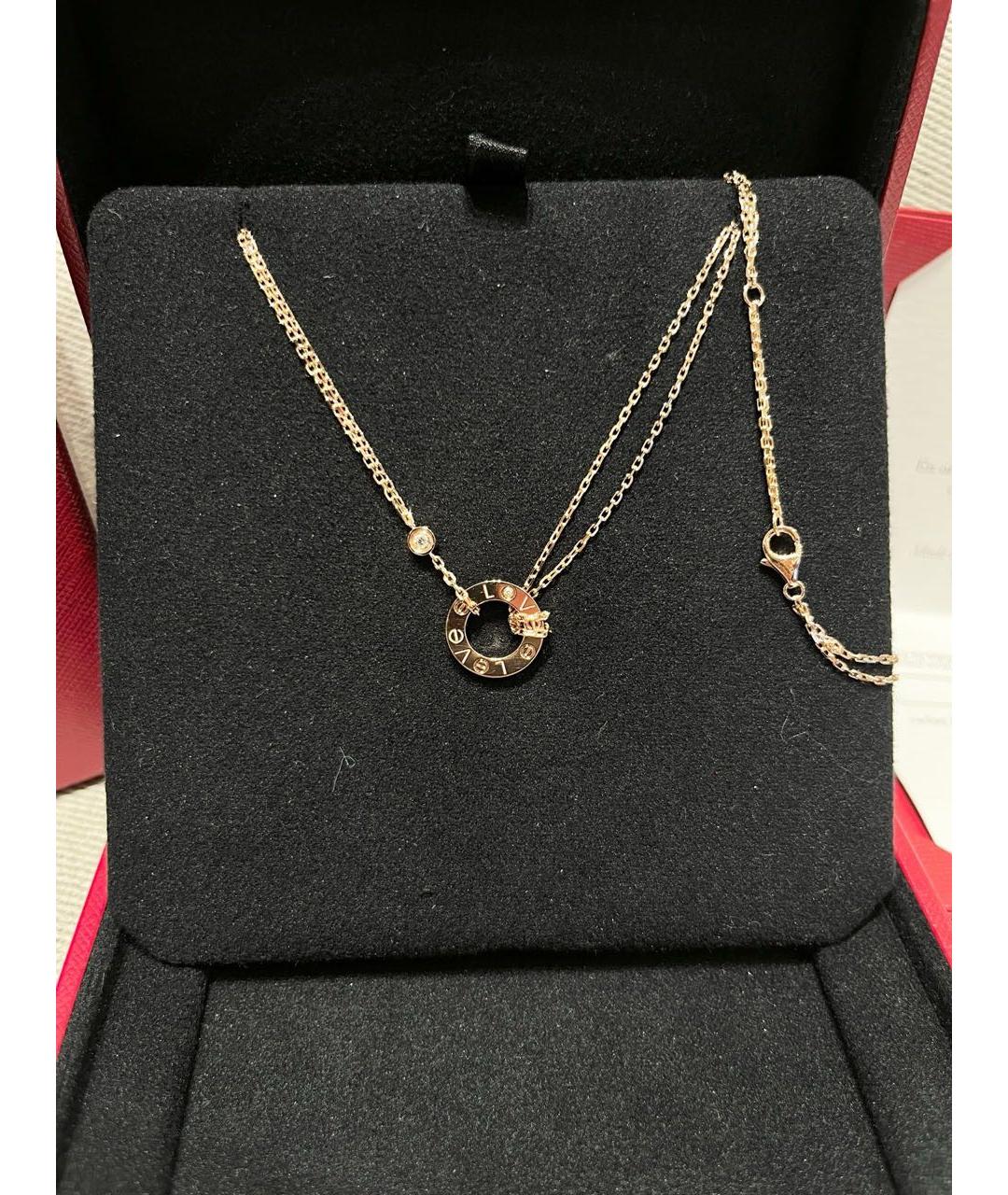 CARTIER Золотое колье из розового золота, фото 2