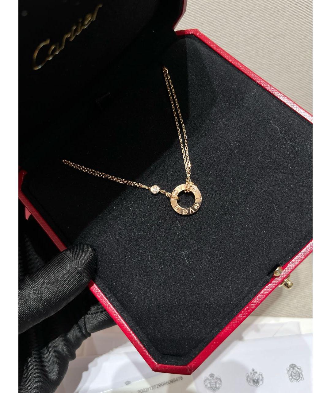 CARTIER Золотое колье из розового золота, фото 3
