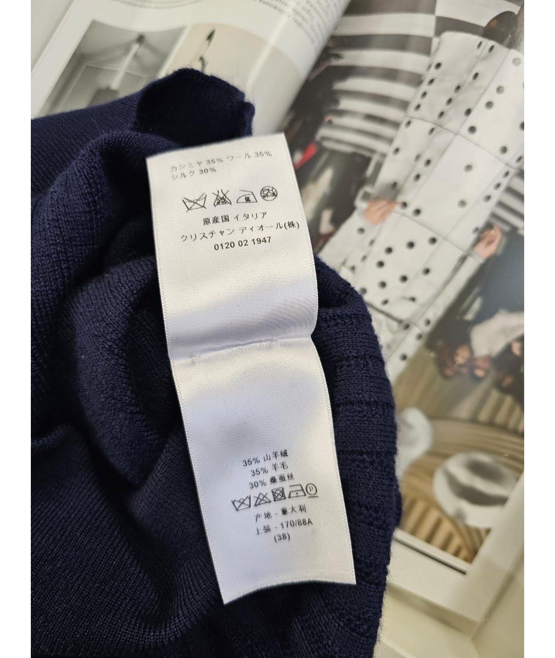 CHRISTIAN DIOR Темно-синяя майка, фото 6