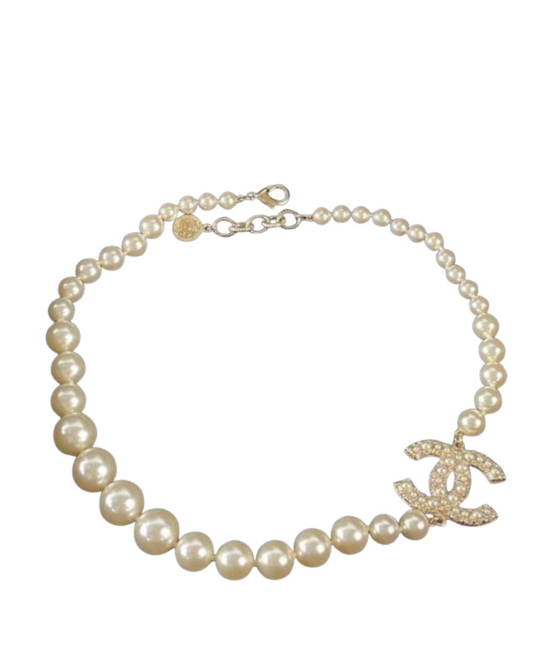 CHANEL Бежевое колье, фото 1
