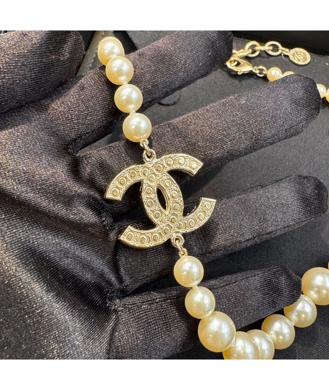 CHANEL Бежевое колье, фото 3