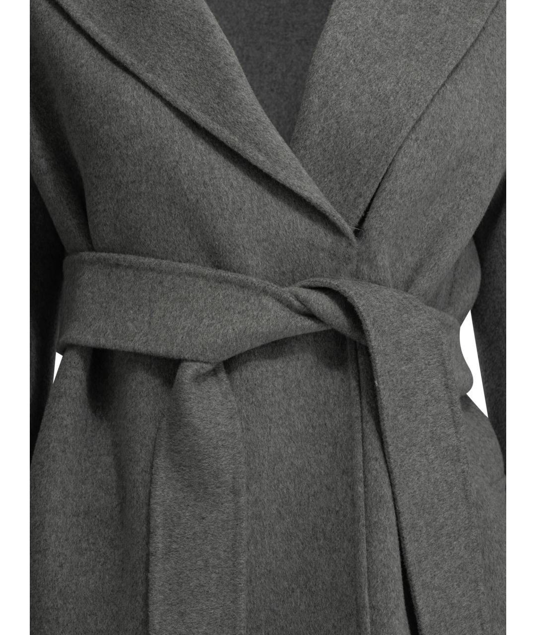 'S MAX MARA Серое шерстяное пальто, фото 3