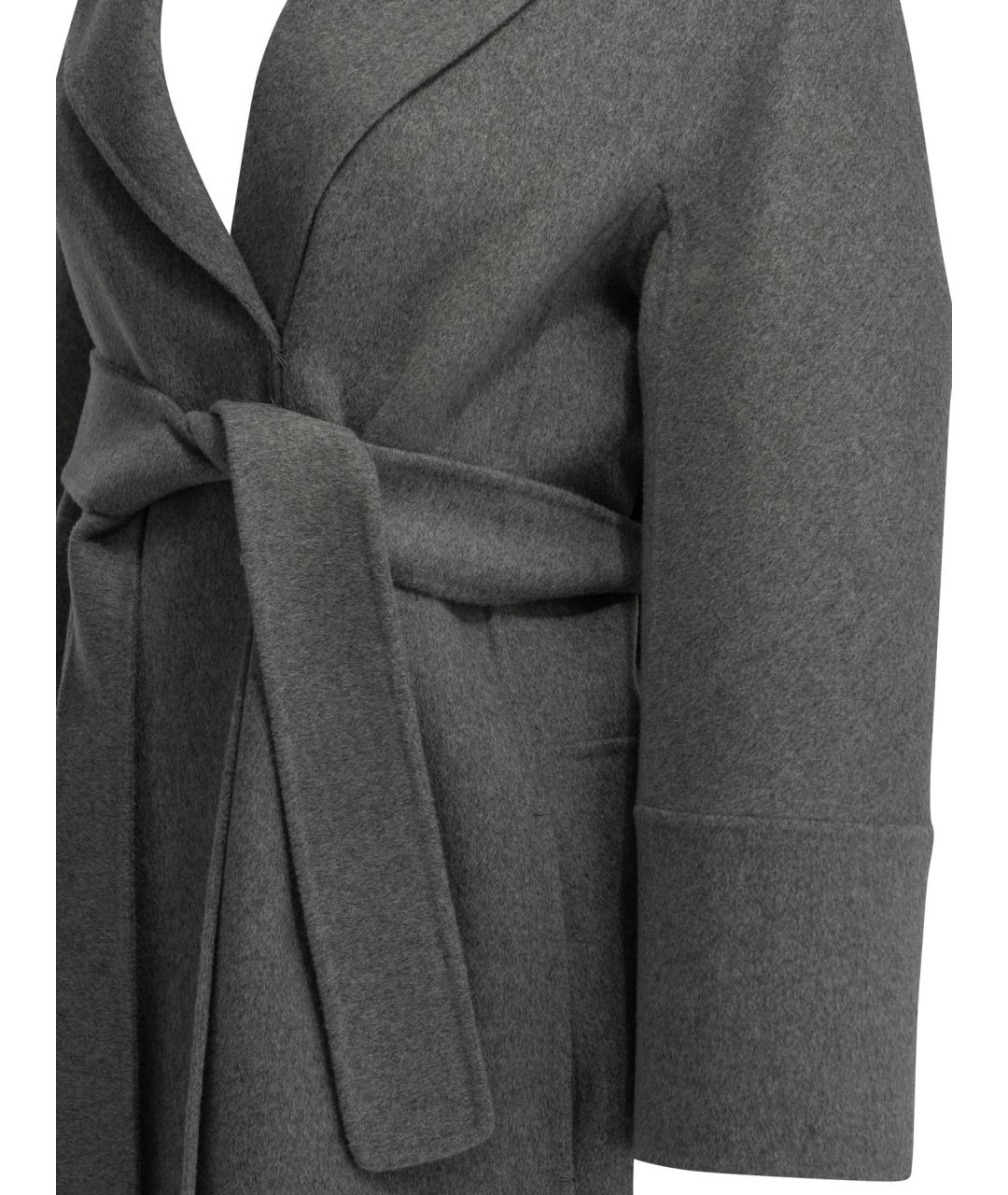 'S MAX MARA Серое шерстяное пальто, фото 4