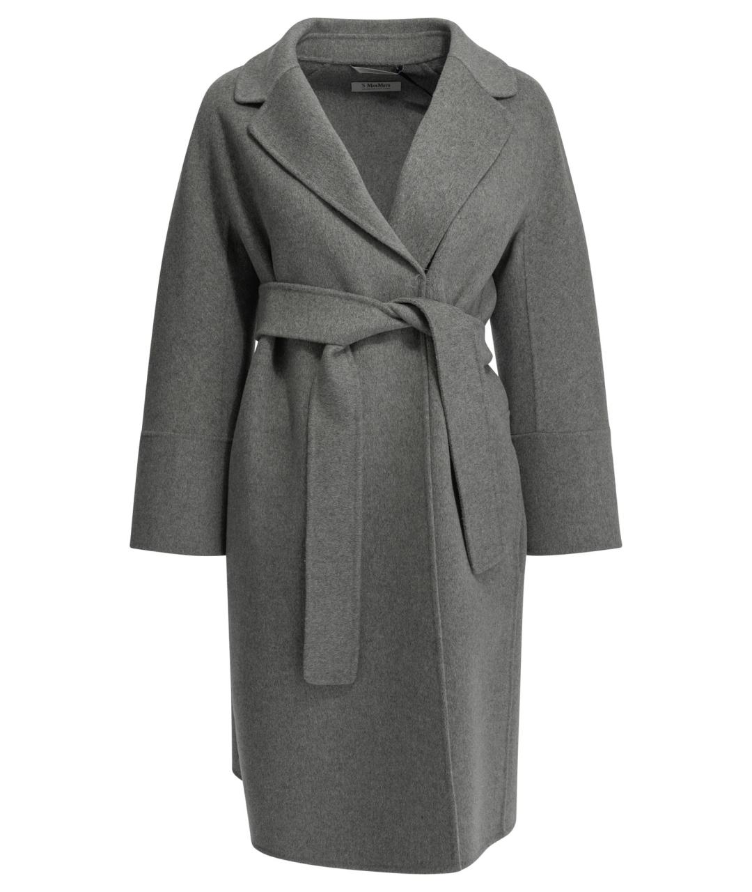 'S MAX MARA Серое шерстяное пальто, фото 1
