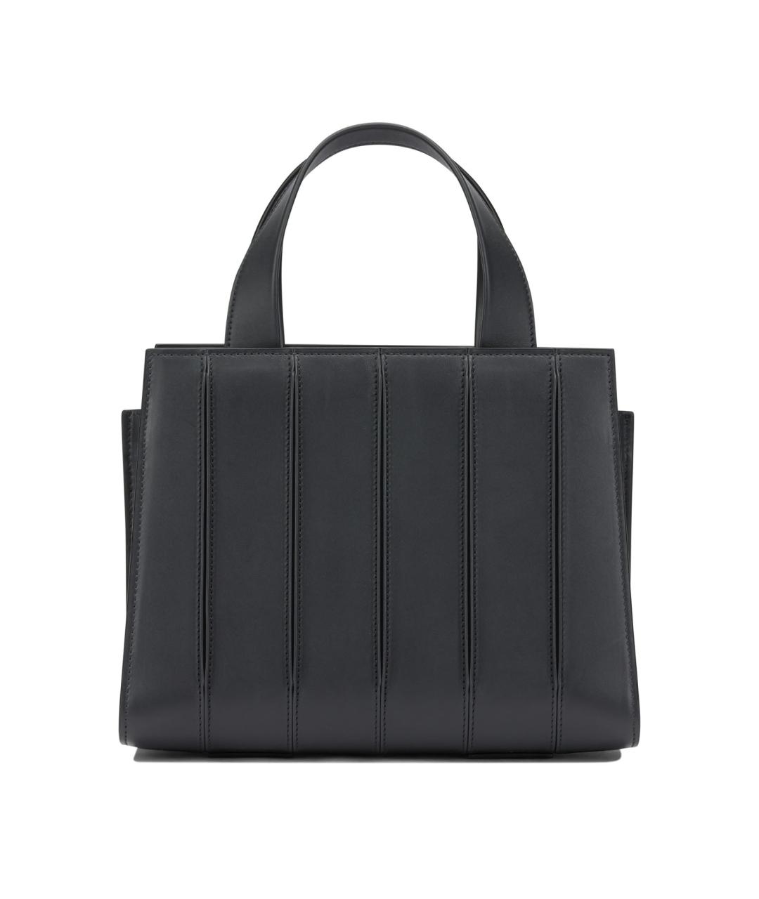 MAX MARA Серая кожаная сумка с короткими ручками, фото 1