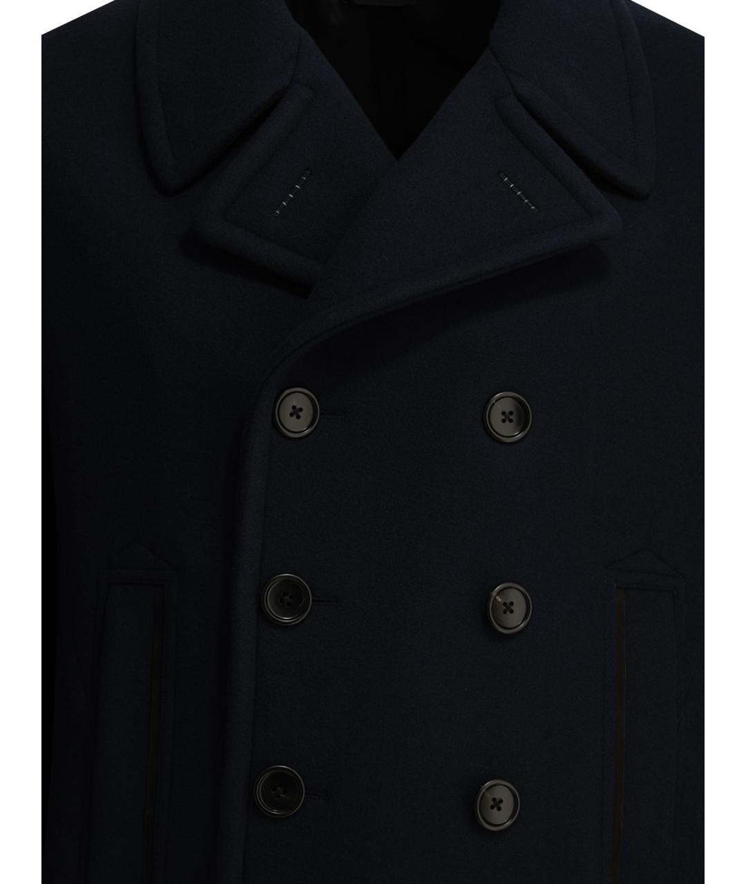 TOM FORD Синее шерстяное пальто, фото 3