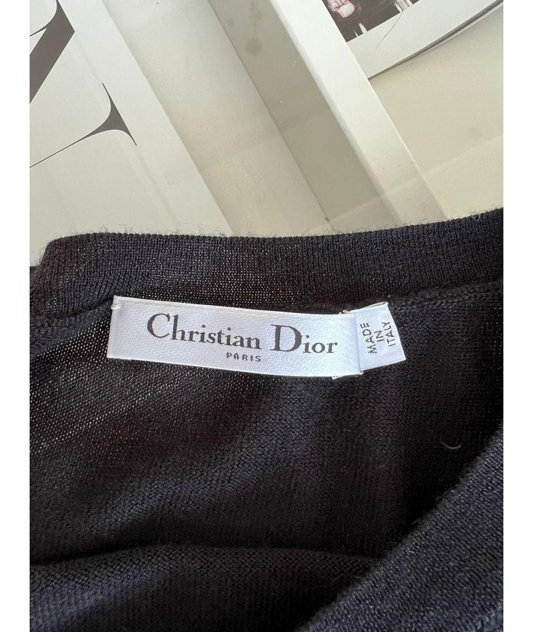 CHRISTIAN DIOR Черный джемпер / свитер, фото 5