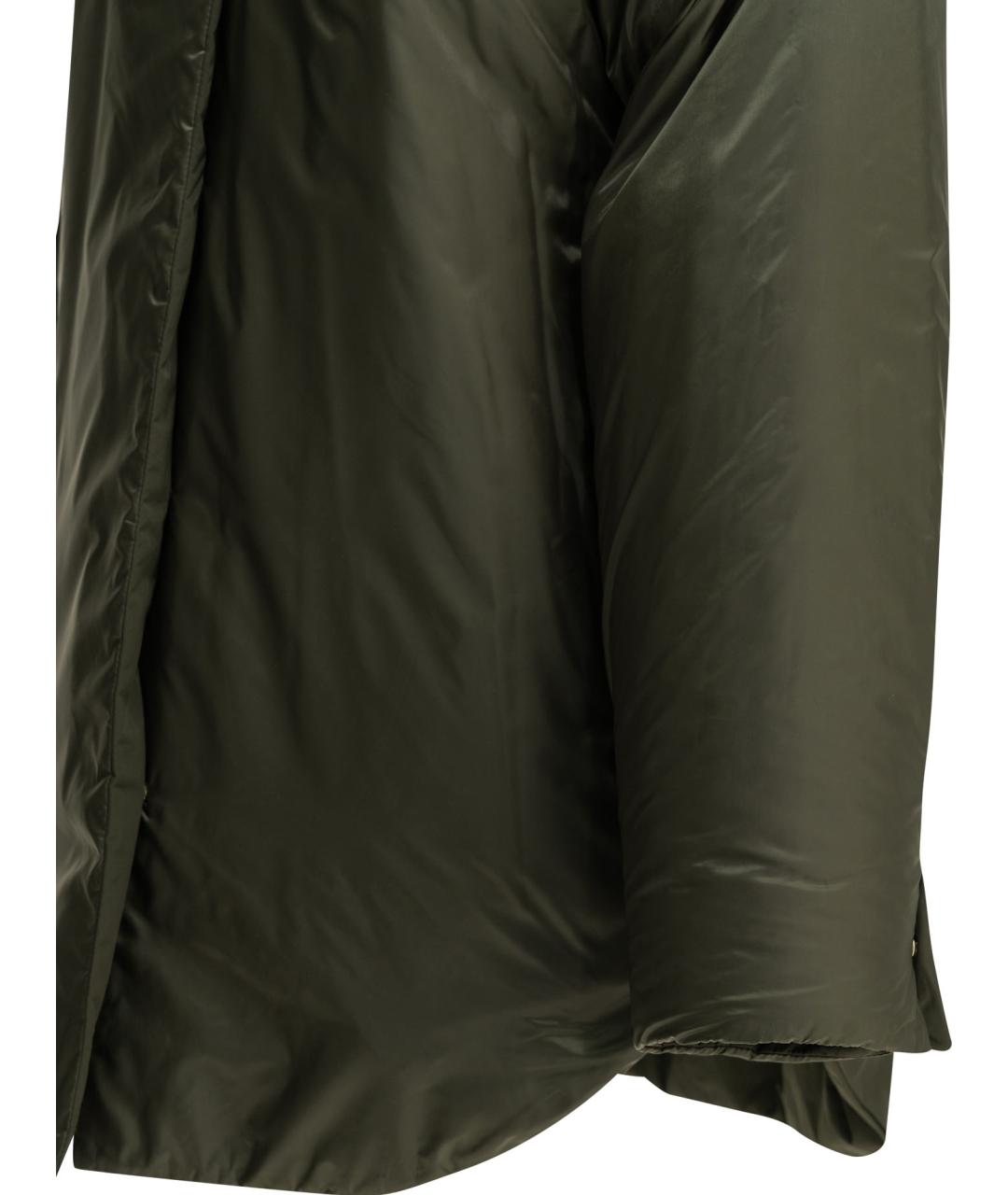 MAX MARA Зеленая полиэстеровая куртка, фото 6