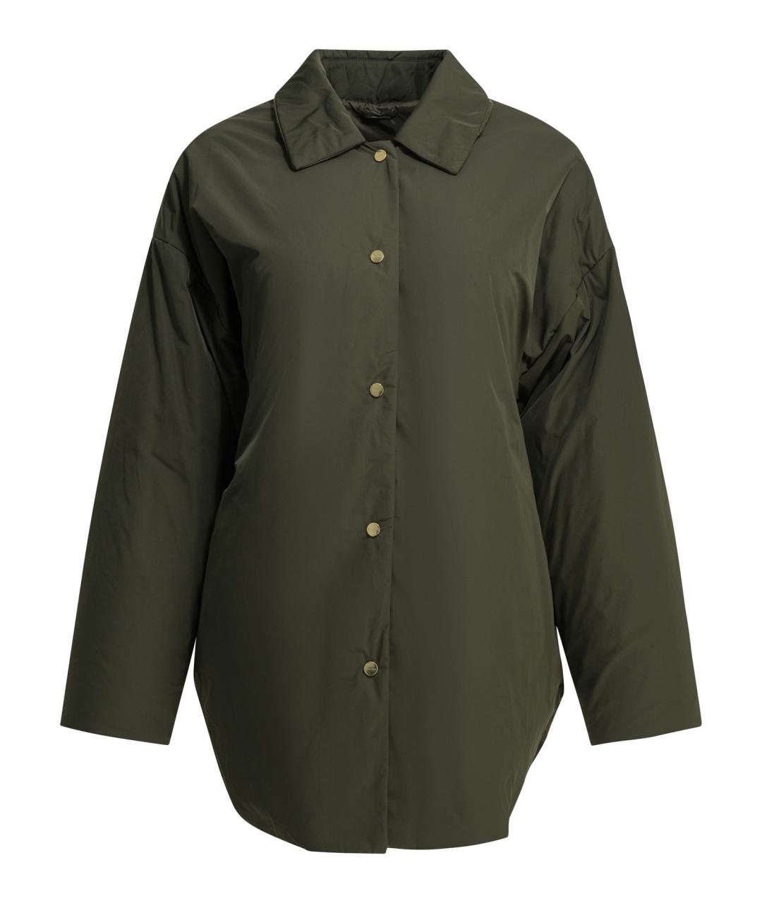 MAX MARA Зеленая полиэстеровая куртка, фото 1