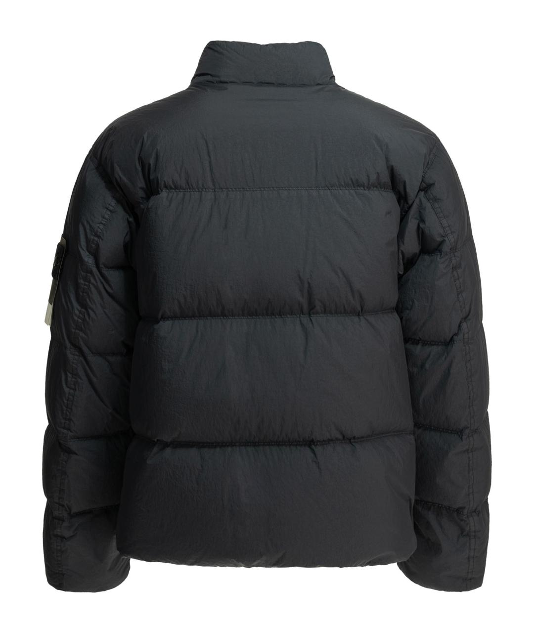 STONE ISLAND Синий полиамидовый пуховик, фото 2