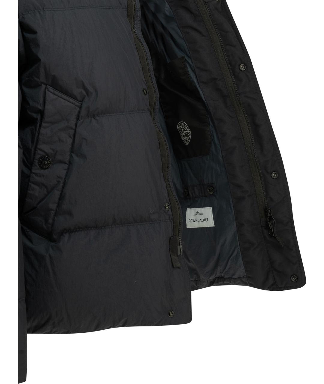 STONE ISLAND Синий полиамидовый пуховик, фото 4