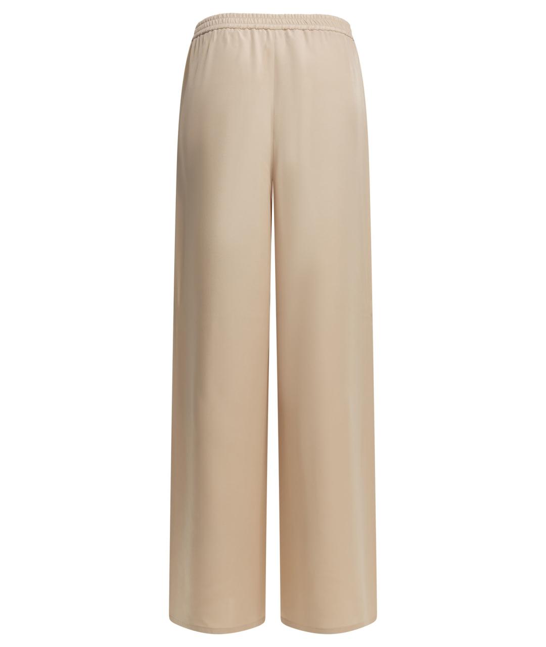 MAX MARA Розовые шелковые прямые брюки, фото 2