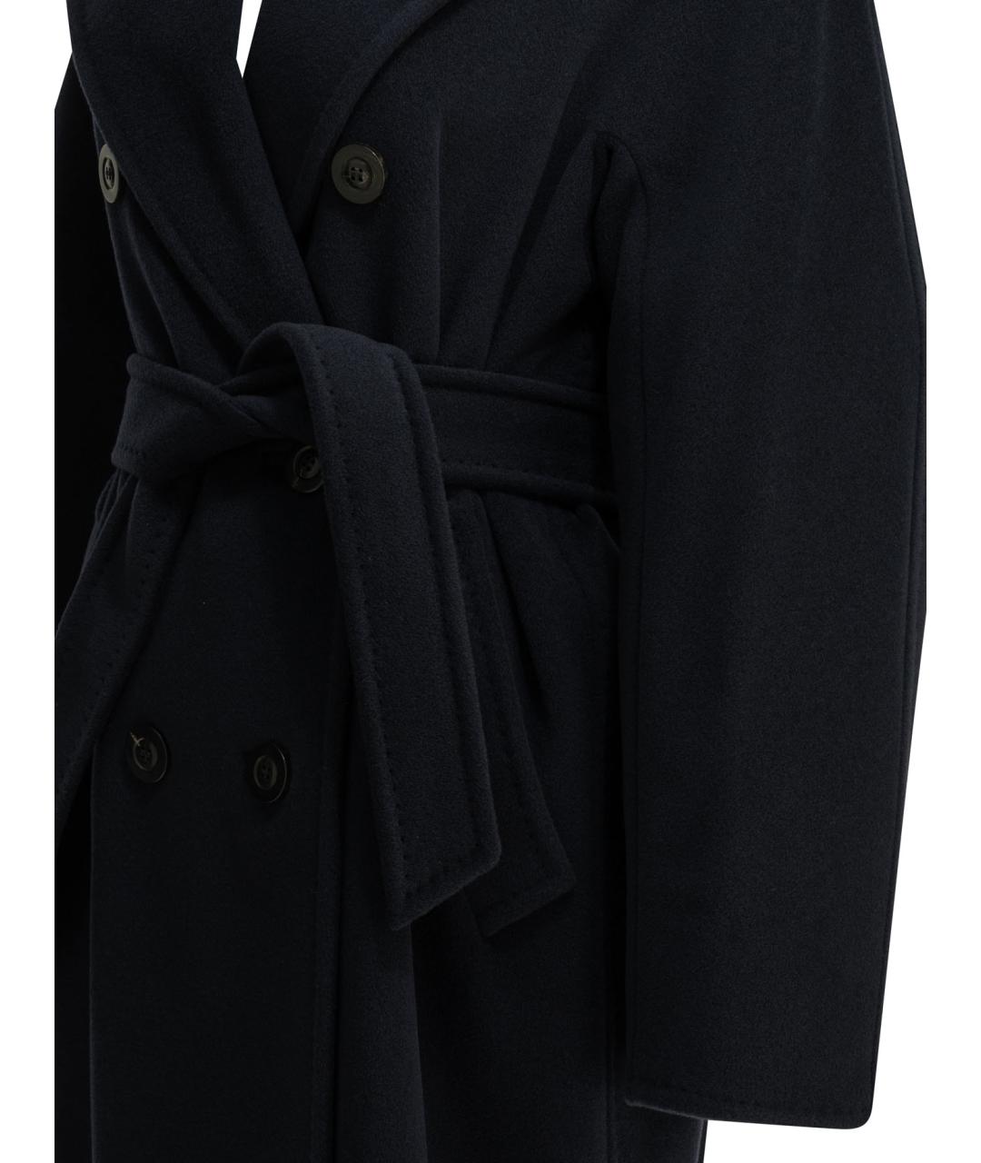 MAX MARA Синее шерстяное пальто, фото 4