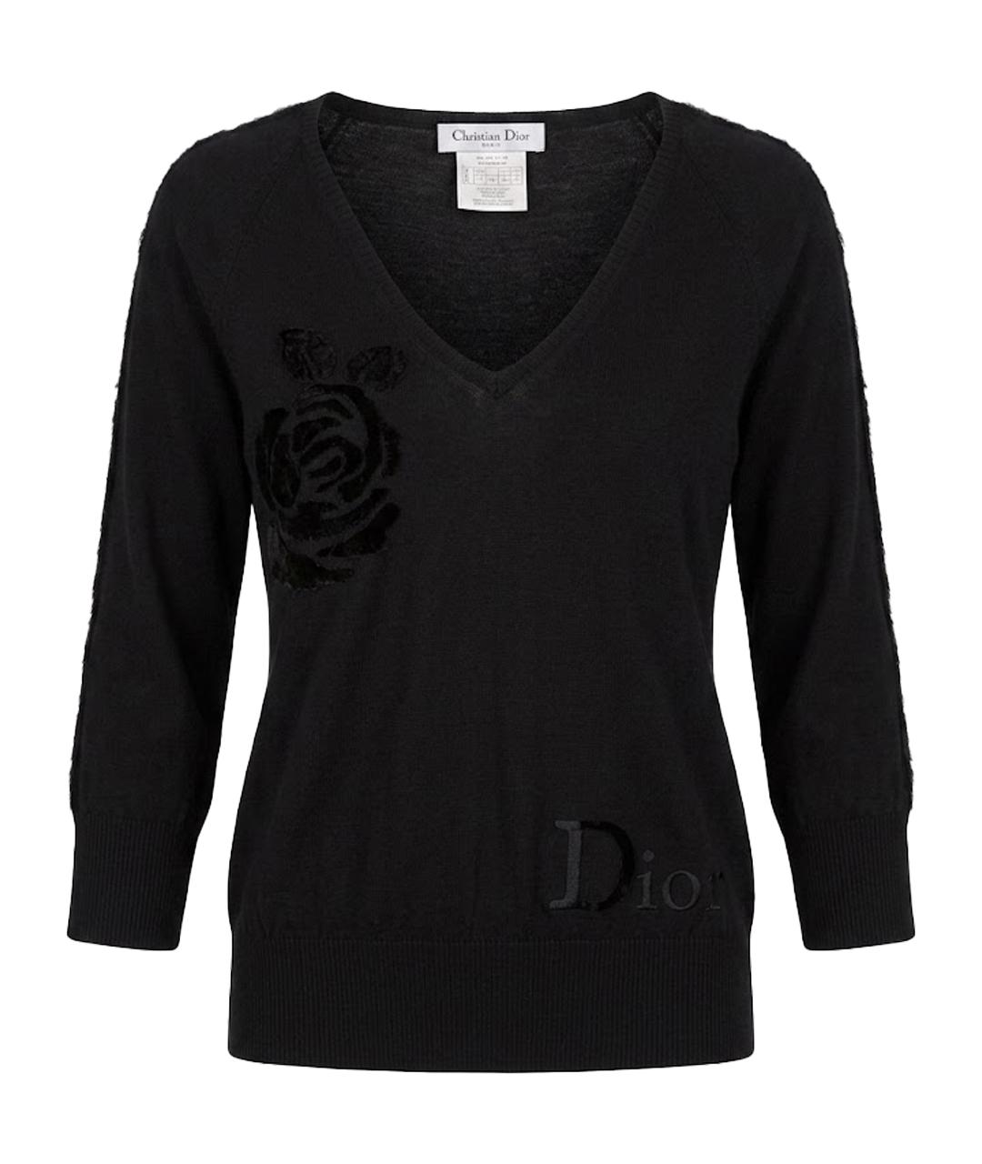 CHRISTIAN DIOR Черный джемпер / свитер, фото 1