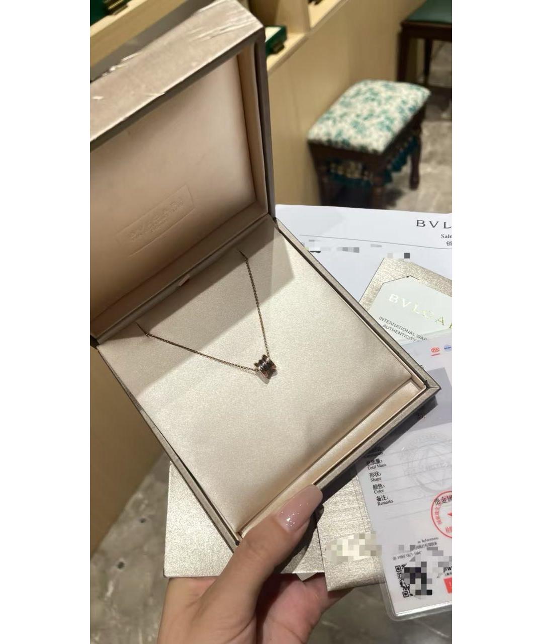 BVLGARI Золотое колье из розового золота, фото 3