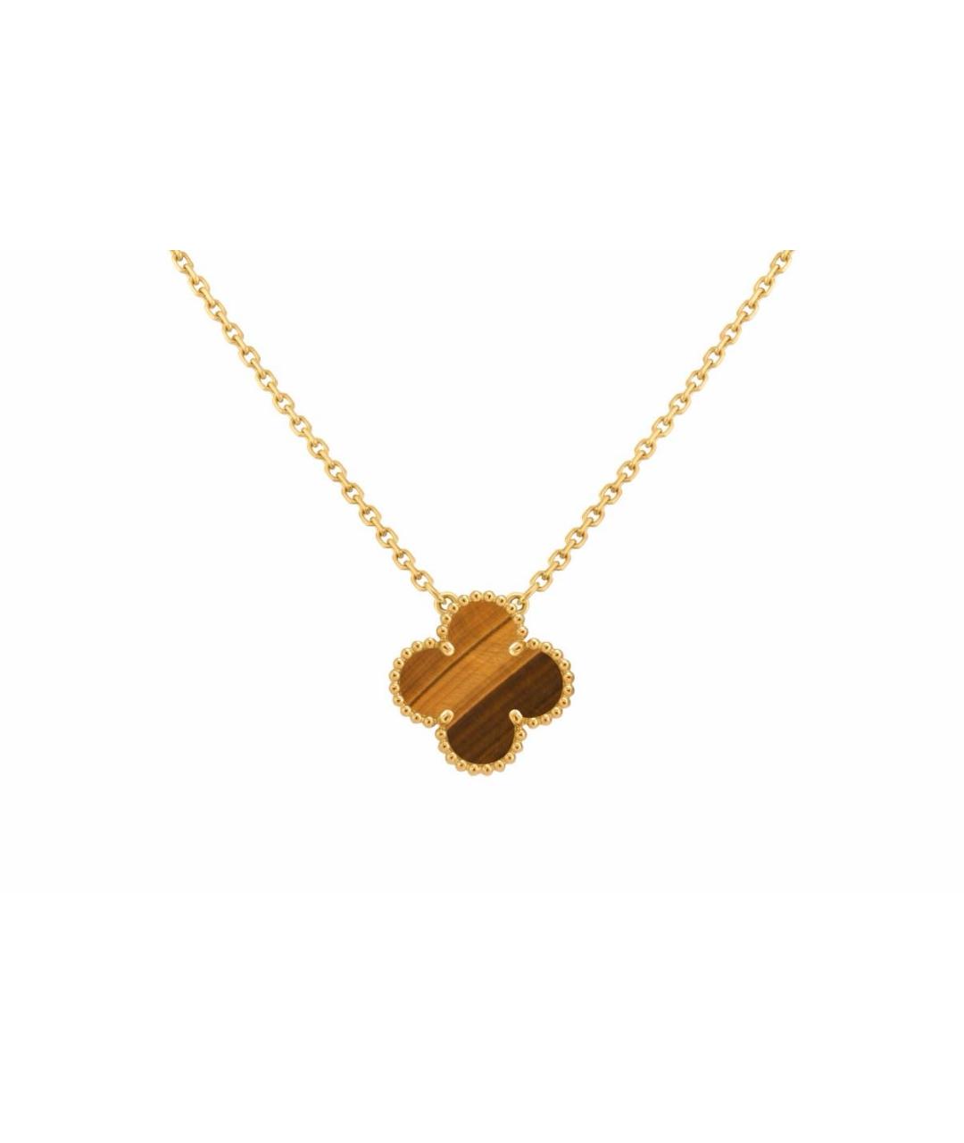 VAN CLEEF & ARPELS Коричневая подвеска из желтого золота, фото 7