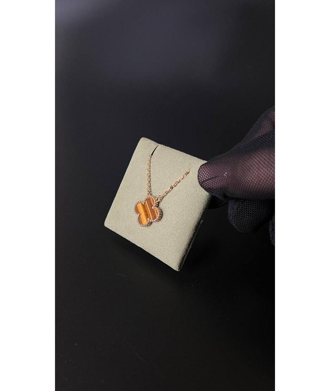 VAN CLEEF & ARPELS Коричневая подвеска из желтого золота, фото 3
