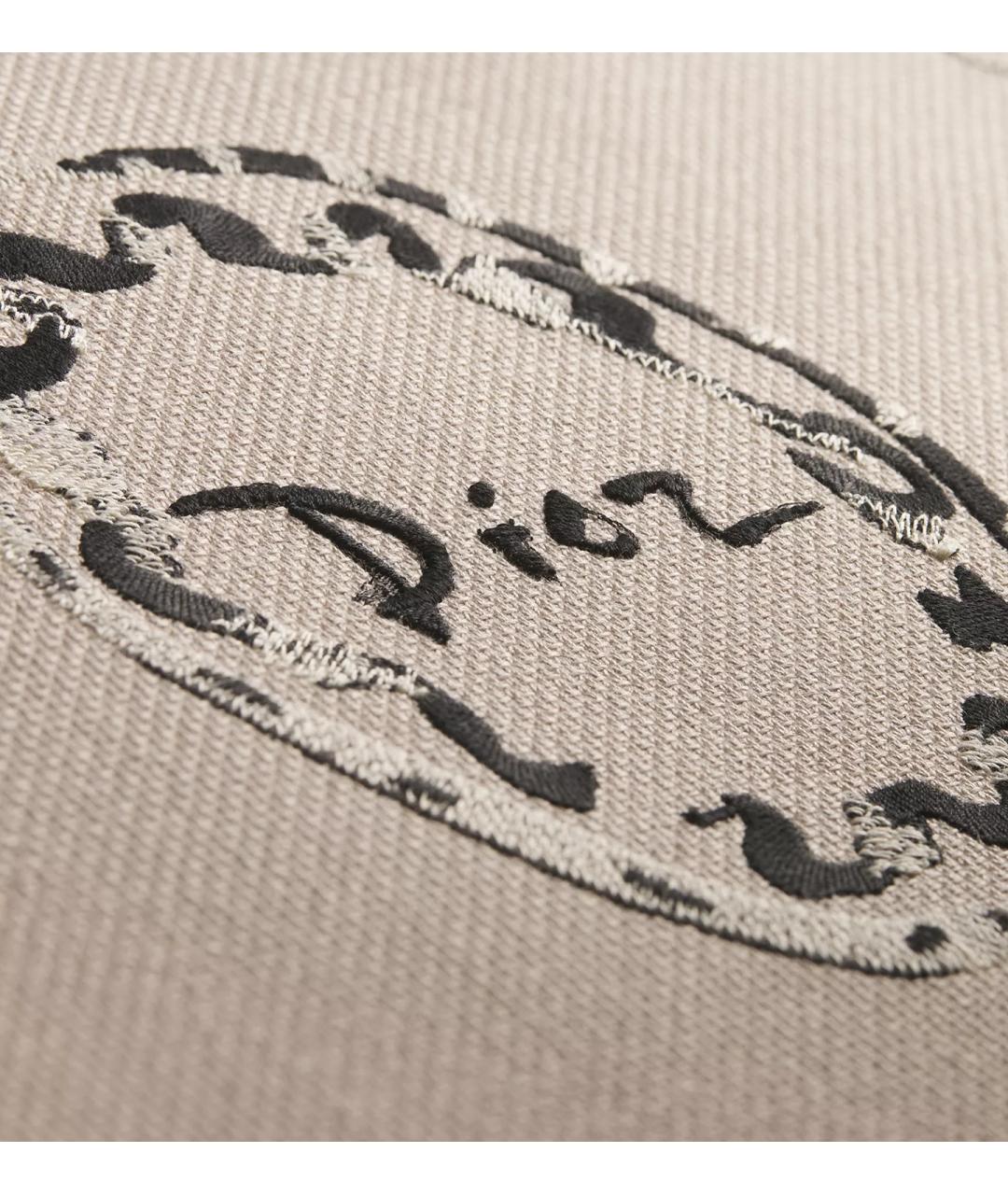 CHRISTIAN DIOR Бежевая тканевая сумка тоут, фото 4
