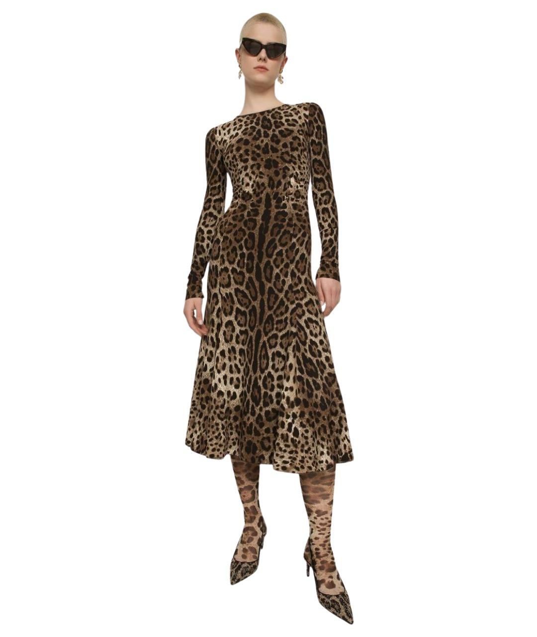 DOLCE&GABBANA Мульти вискозное платье, фото 7