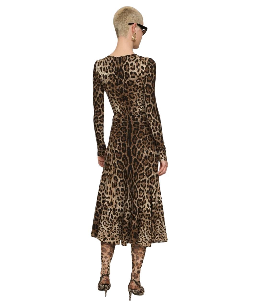 DOLCE&GABBANA Мульти вискозное платье, фото 6
