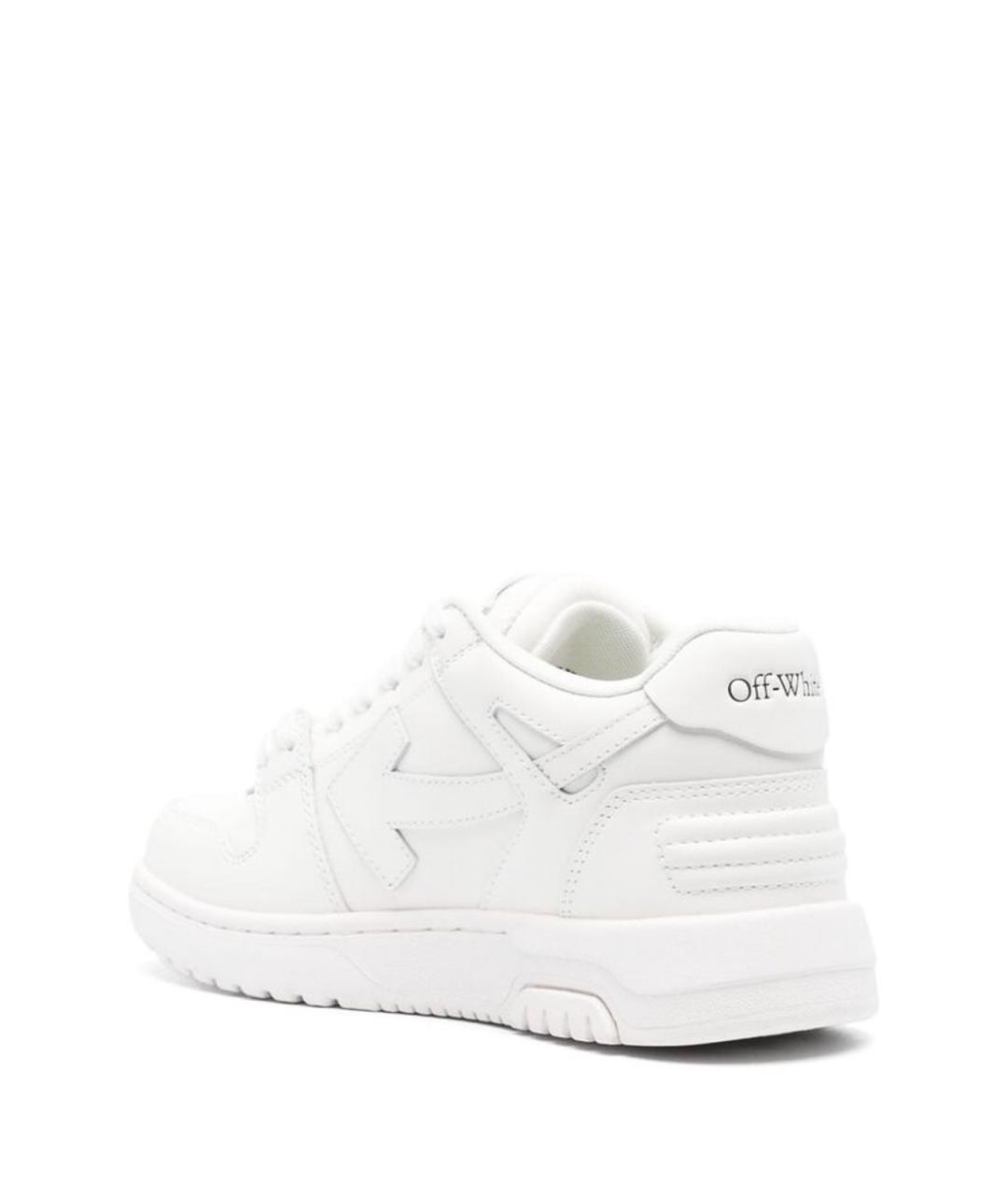 OFF-WHITE Белые кожаные кроссовки, фото 2