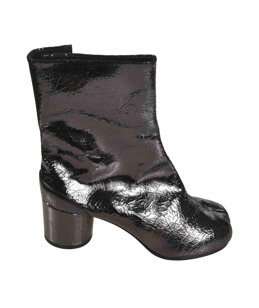 MAISON MARGIELA Черные ботильоны из лакированной кожи, фото 1